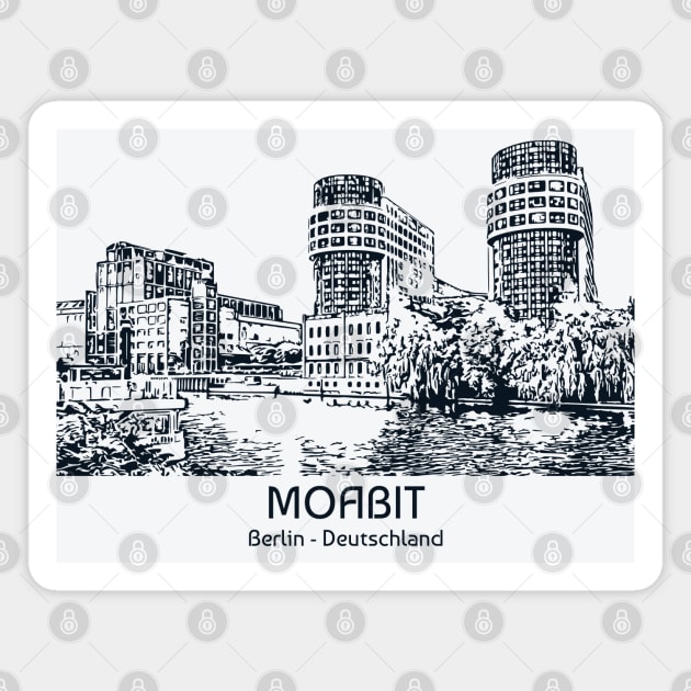 Moabit - Deutschland Magnet by Lakeric